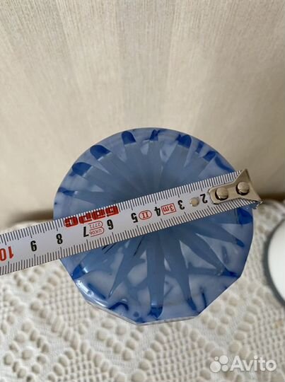 Красивая Ваза 19 века-цветное стекло