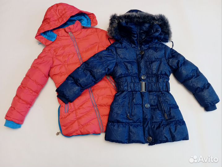 Куртка для девочки зимняя 122-128