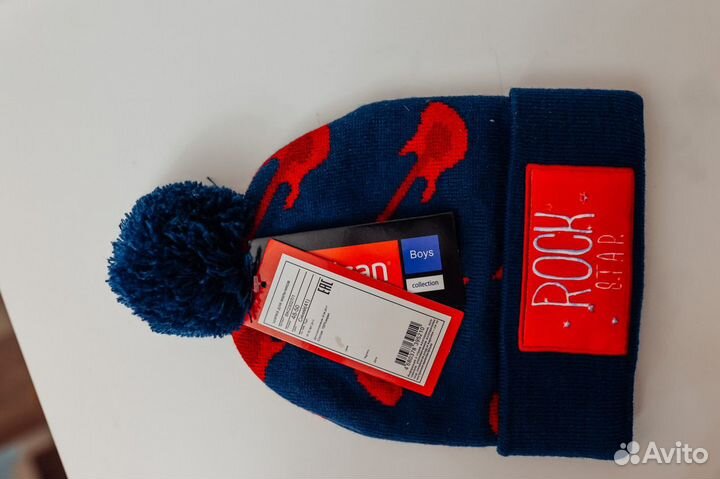 Детская шапка на мальчика 48-50