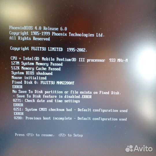 Ноутбук fujitsu siemens
