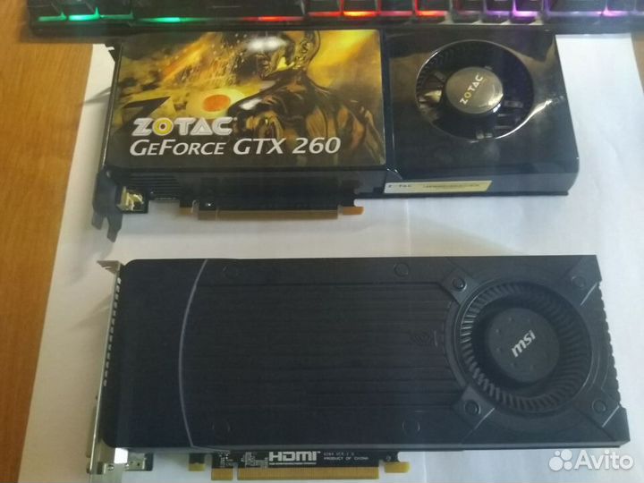 Видеокарты PCI-E игровые/офис/неисправные