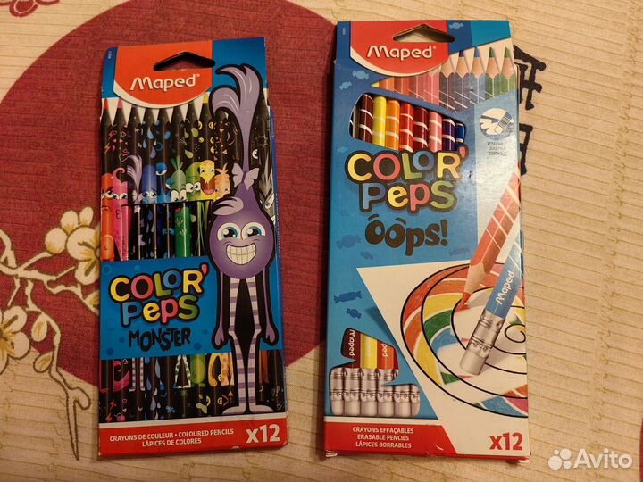 Карандаши Maped 12 18 24 36 цветов
