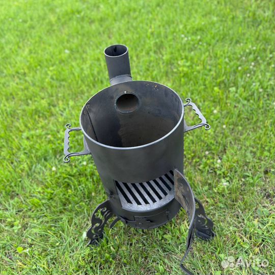 Печь под казан 6 мм с трубой толстая