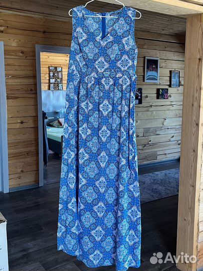 Платье летнее длинное S