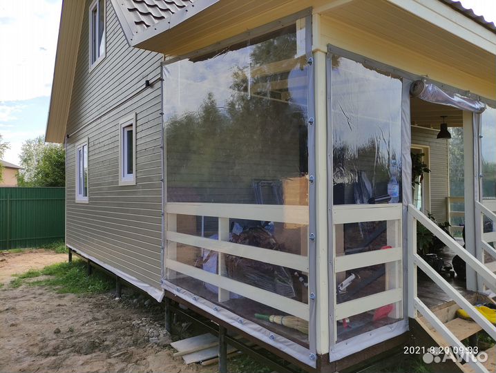 Мягкие окна для кафе летней веранды беседки