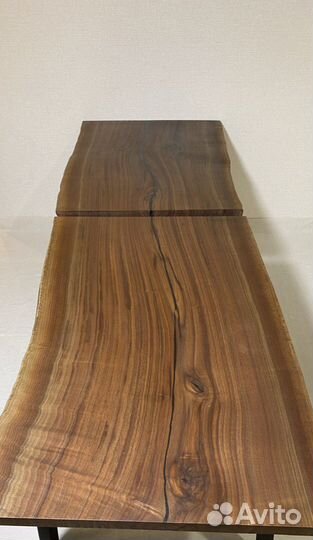 Большой стол в гостинную из слэба