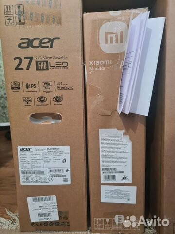 Новые мониторы Acer, MSI Xiaomi 100-240герц объявление продам