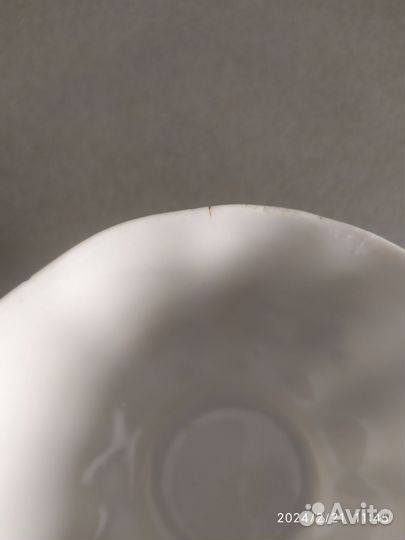 Фарфоровая чашка с блюдцем СССР