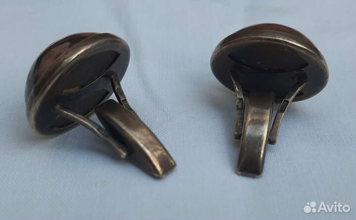 Запонки серебро СССР 875 пробы