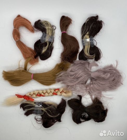 Обрезки кукольных волос