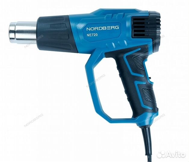 Фен с комплектом насадок, 50-600С, 2000Вт