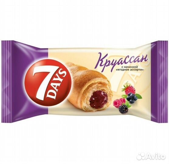 Опт - Круассан 7 Days Миди с начинкой Ягодное А