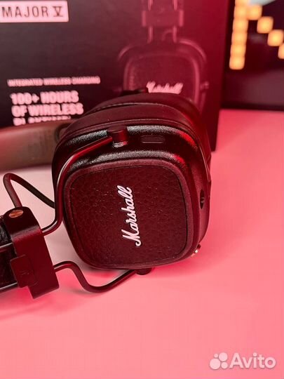 Наушники Marshall Major 4/5 (Черные/Коричневые) +