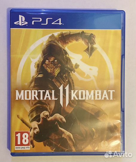 Диск на Ps4 Mortal Combat 11