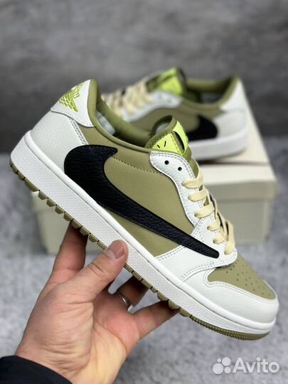 Travis Scott x Air Jordan 1 Low Golf 'Olive'