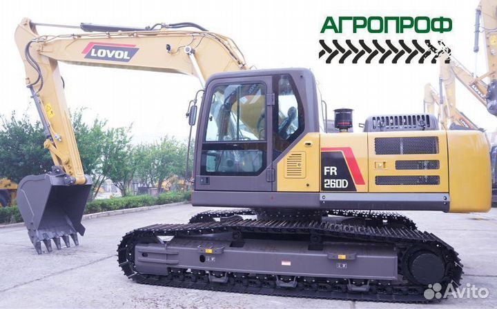 Гусеничный экскаватор Lovol FR260D, 2023