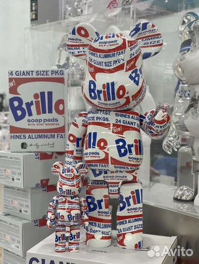 Bearbrick 100 400 1000 Andy Warhol Brillo