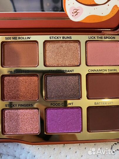 Палетка теней новая too faced cinnamon swirl