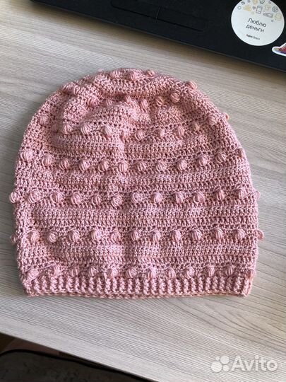 Шапка женская вязаная ручная работа