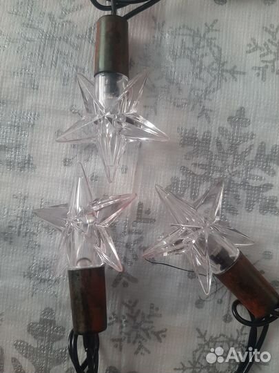 Новогодняя гирлянда Ёлочка гирлянда звезда на елку