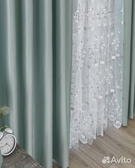 Шторы Адора топаз новые на окна пошив