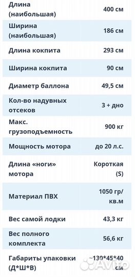 Надувная лодка пвх Флагман 400u нднд