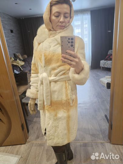 Шуба стриженный бобер с норкой