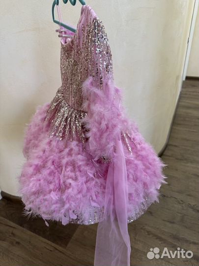 Розовый Фламинго платье Наталья Беляева 122-128