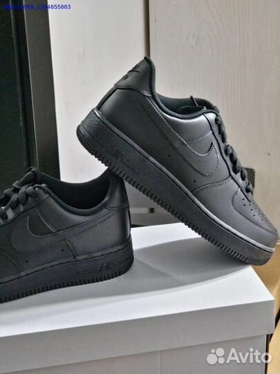 Кроссовки Nike Air Force 1 Black оригинал