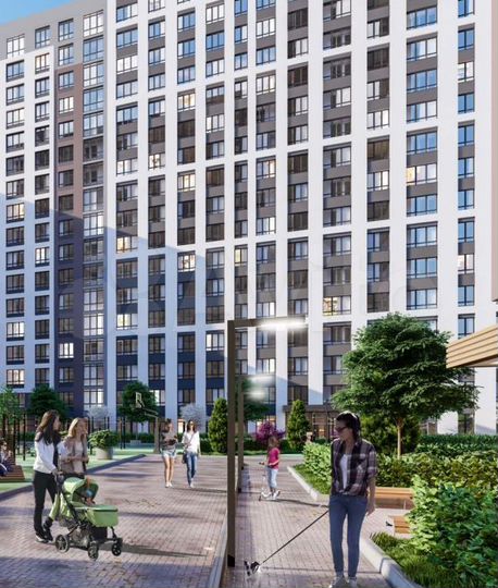 2-к. квартира, 61 м², 7/25 эт.