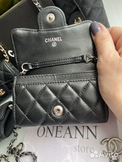 Сумка Chanel mini украшение натуральная кожа