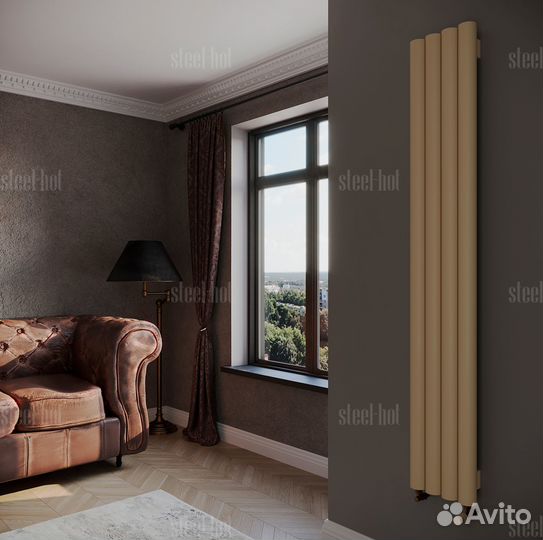 Вертикальный дизайн радиатор Steel V от производит