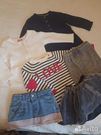 Детские вещи пакетом для девочки 86