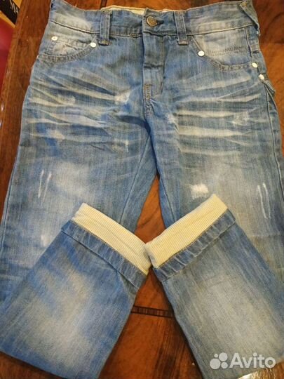 Детские джинсы и термобельё на мальчика на 7-8 лет