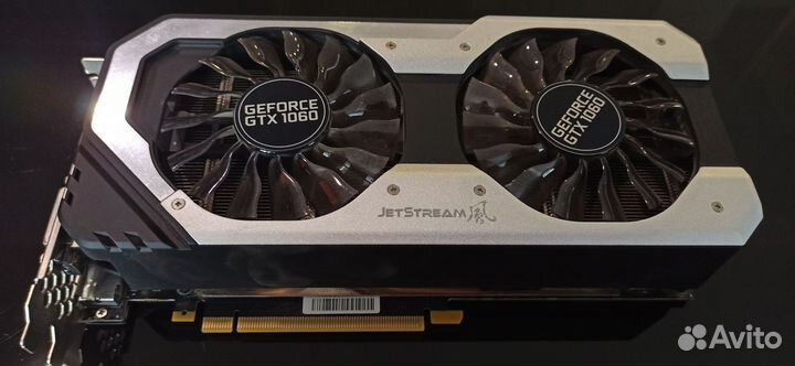 Видеокарта GTX 1060 6GB palit super jetstream
