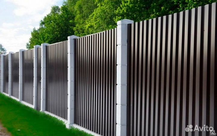 Заборы из профнастила