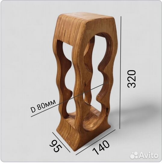 Подставка для винных бутылок из березы