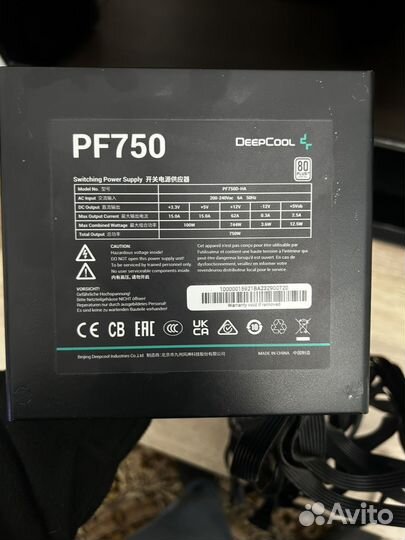Блок питания deepcool PF750