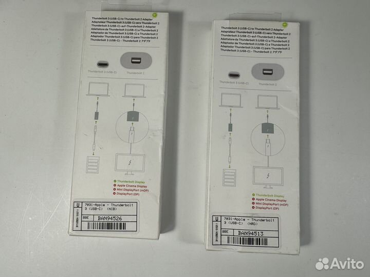 Переходник Apple Thunderbolt 3 (USB-C) Thunderbolt