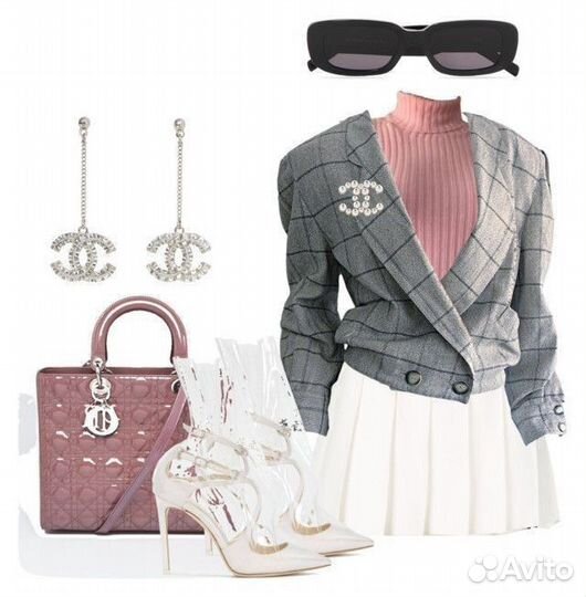 Серьги Chanel, в упаковке