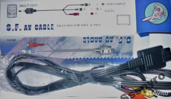 Кабель AV для Super Nintendo snes Cube 64 тюльпан