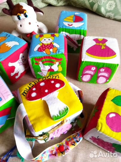 Мягкие кубики для малыша