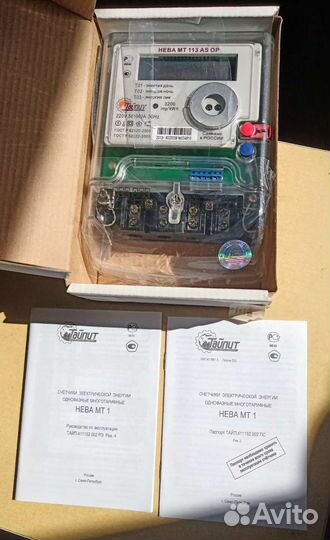 Счетчик электроэнергии однофазный,Нева мт113 AS OP