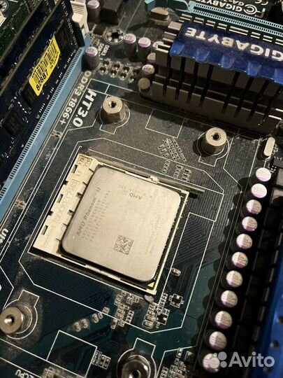 Материнская плата с процессором
