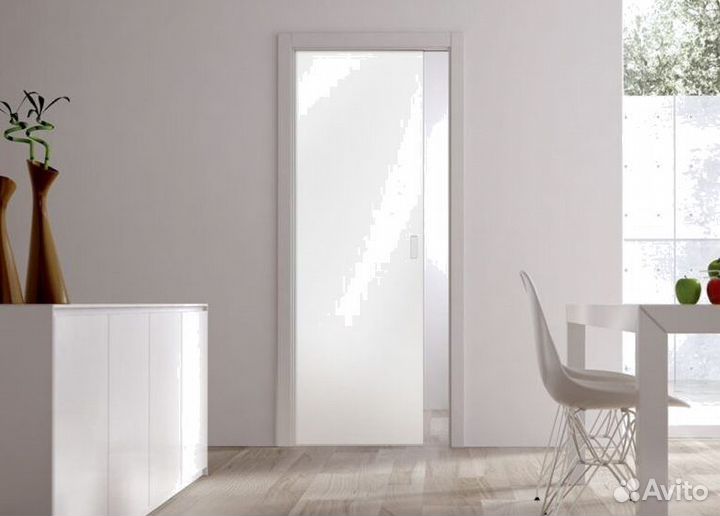 Распашные межкомнатные двери стекло