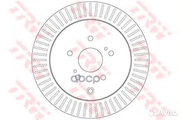 Диск тормозной зад DF6351 TRW