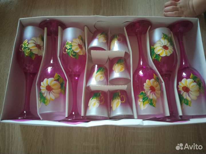 Хрустальные фужеры бокалы