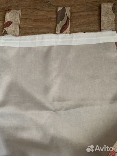 Шторы лён с вуалью готовые новые