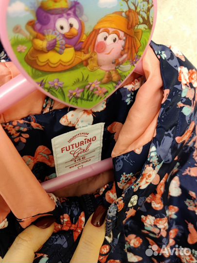 Куртка/ плащ для девочки демисезонная 134 140