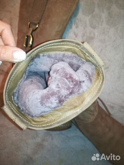 Сапоги зимние 38р. Натуральный нубук и мех